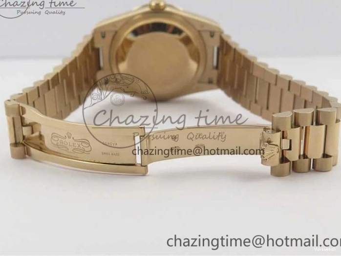 Maker Day-Date 128239 RG Black on Crystral Edition Bracelet RG Best Dial Markers 36 Bp President 1221